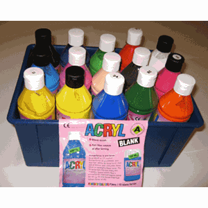 Acryl Blank maling 15 stk.ass